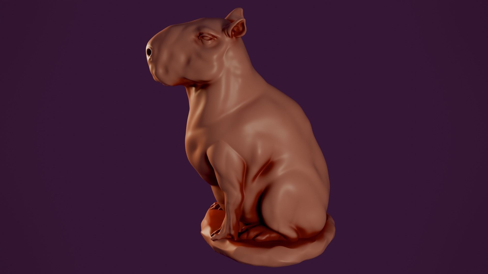 Capybara 3D print model_1