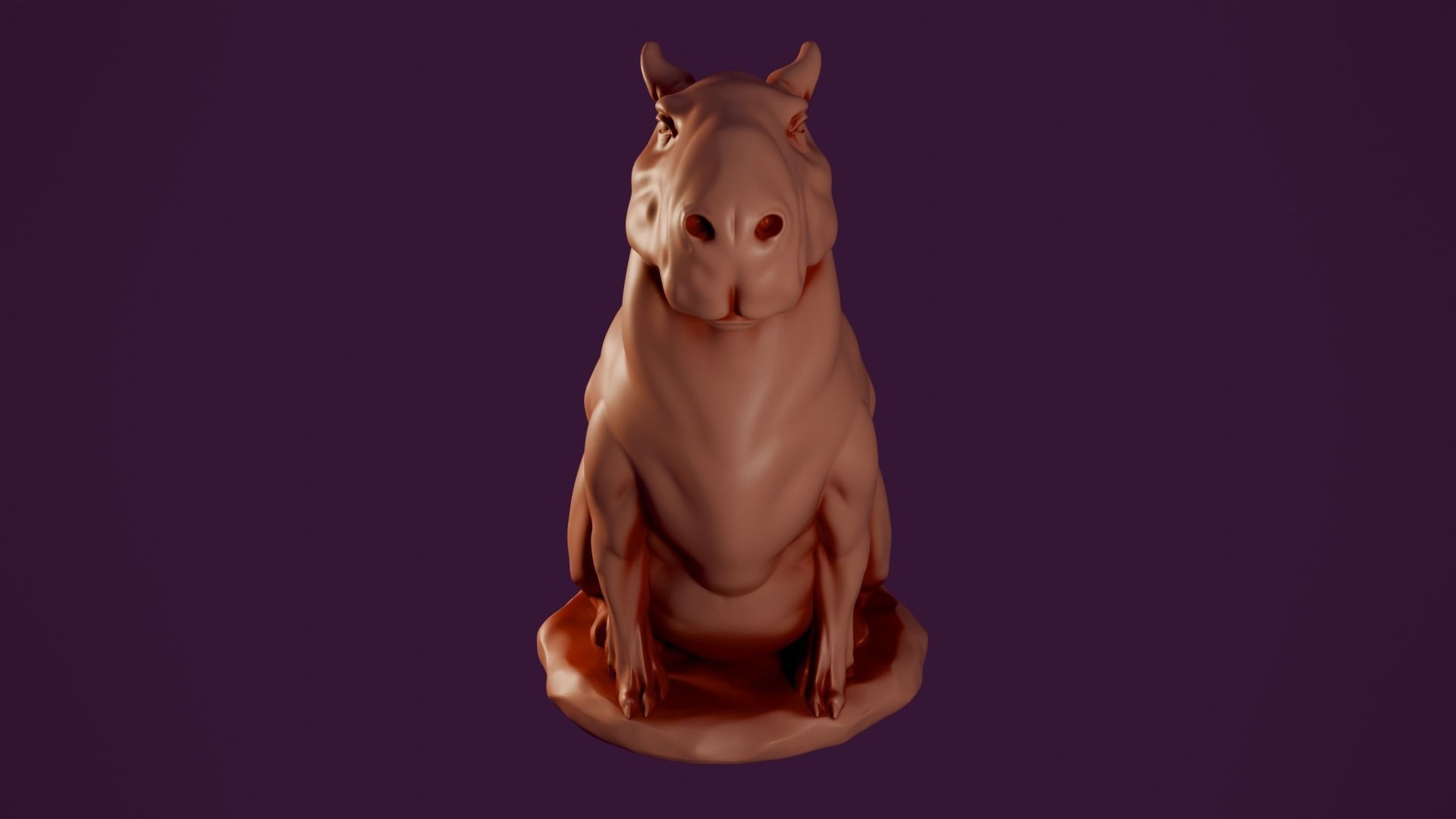 Capybara 3D print model_2