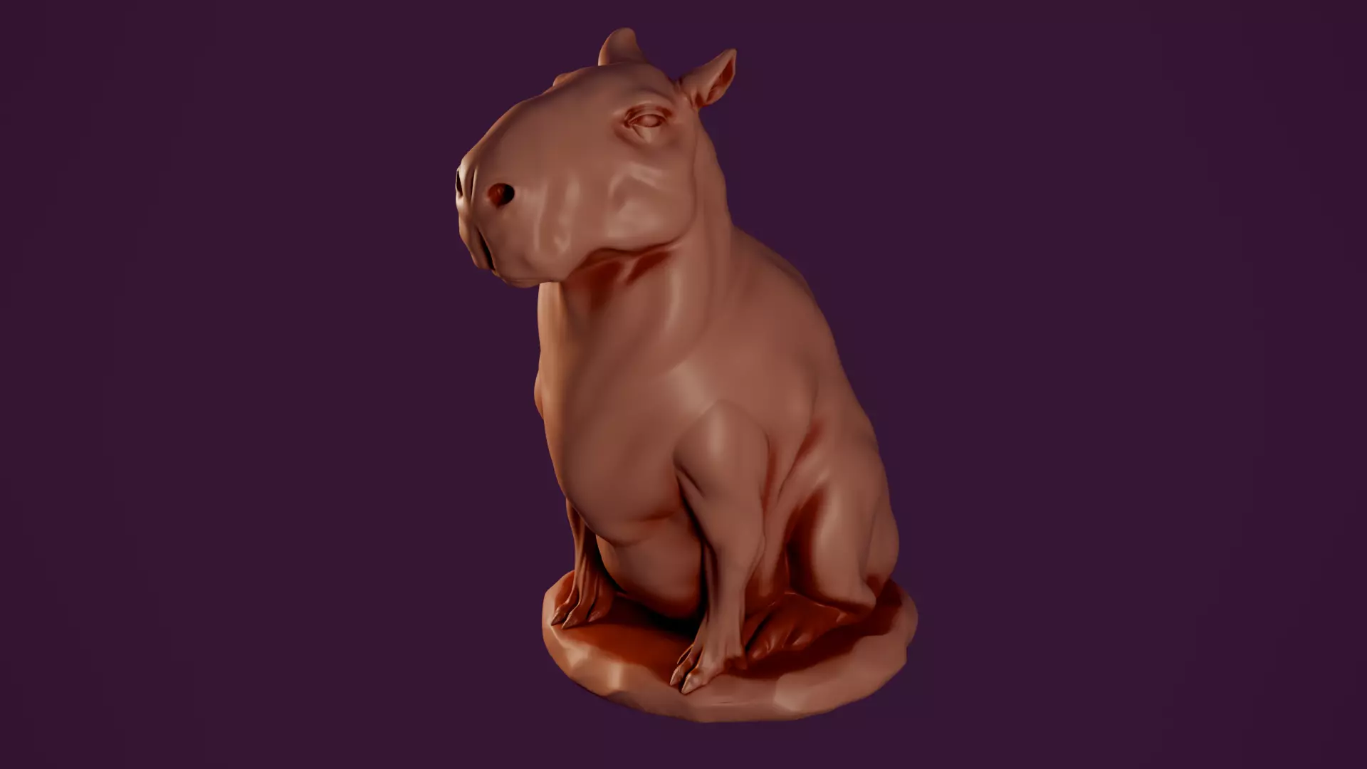 Capybara 3D print model_0