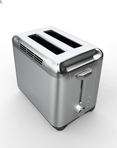 Bread Toaster Kitchen Interior  Low-poly 3D model 5