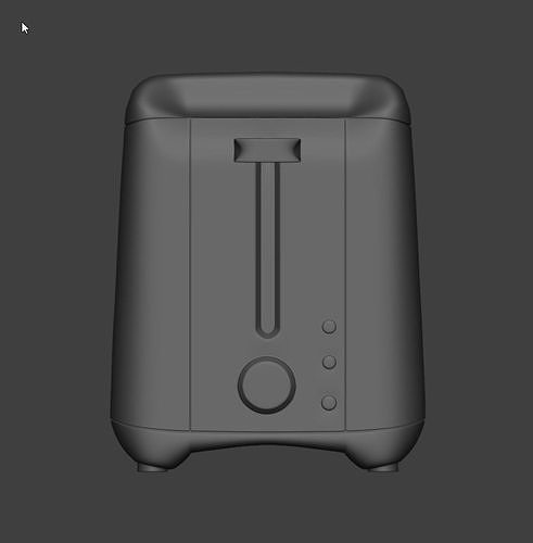 Bread Toaster Kitchen Interior  Low-poly 3D model 2