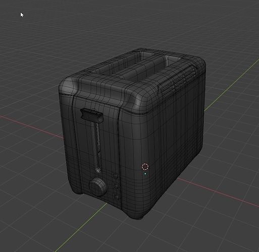 Bread Toaster Kitchen Interior  Low-poly 3D model 3