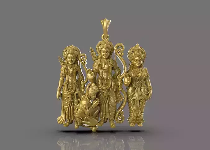 Ramparivar pendant Artwork-3 3D print model