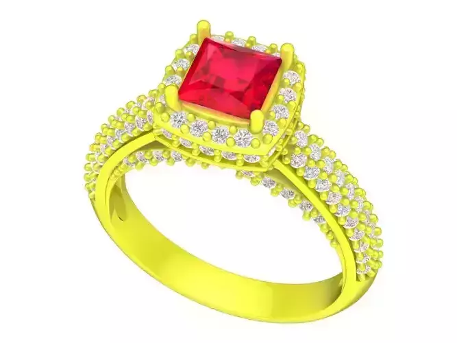 A5481 Luxury Diamond Princess Women Ring