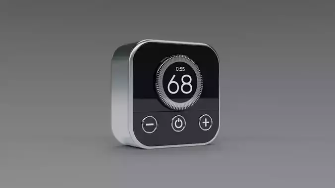 Smart Office Gadget Smart Lighting Smart Thermostat Low-poly 3D model