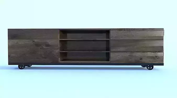 wooden cabinet 3D model