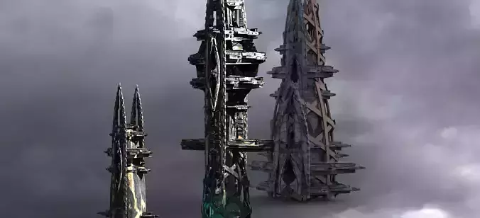 Planet side corporation Elder Turrets 