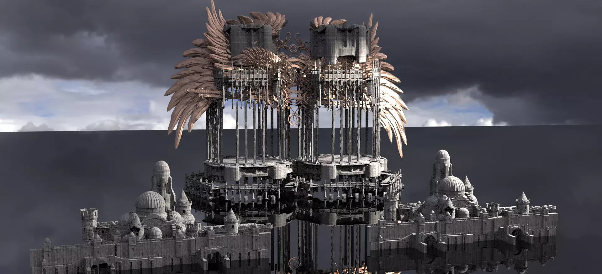 Steampunk Sisters Isle 1 3D model_0