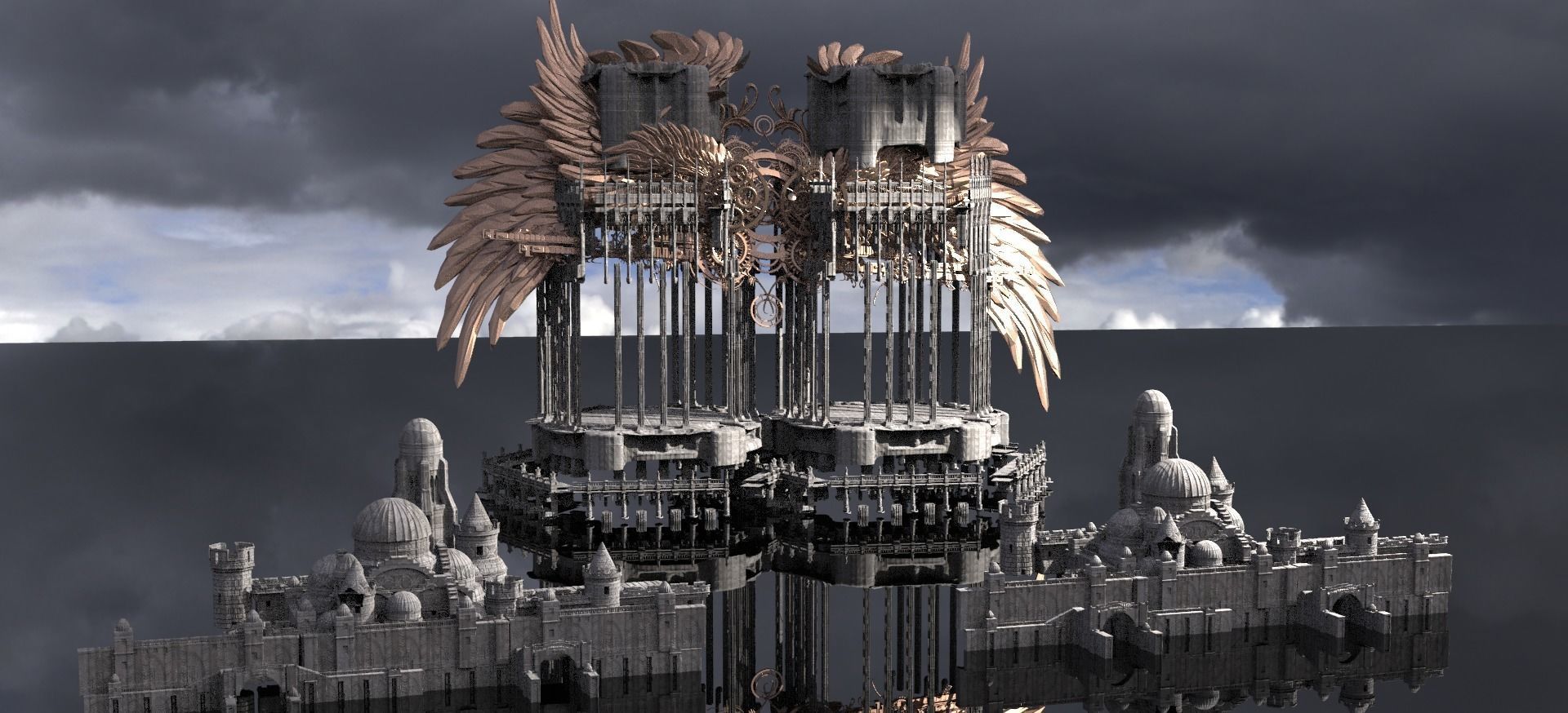 Steampunk Sisters Isle 1 3D model_1