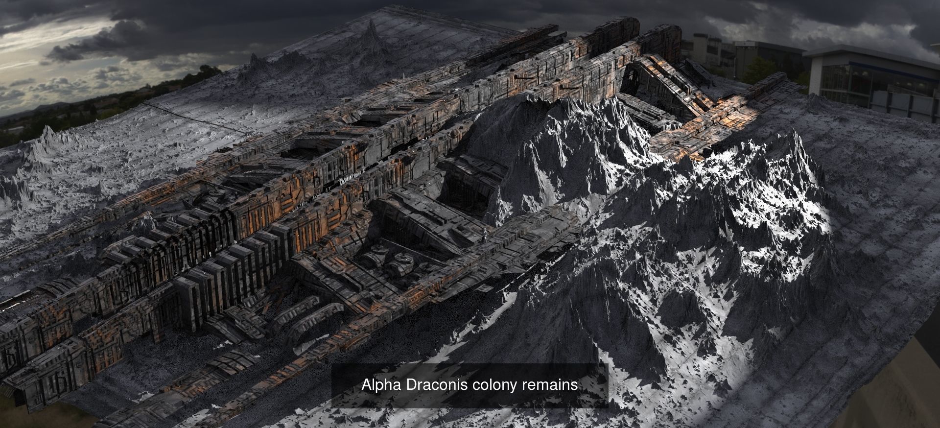 Sci fi Corporation towers 3D Model Collection_33