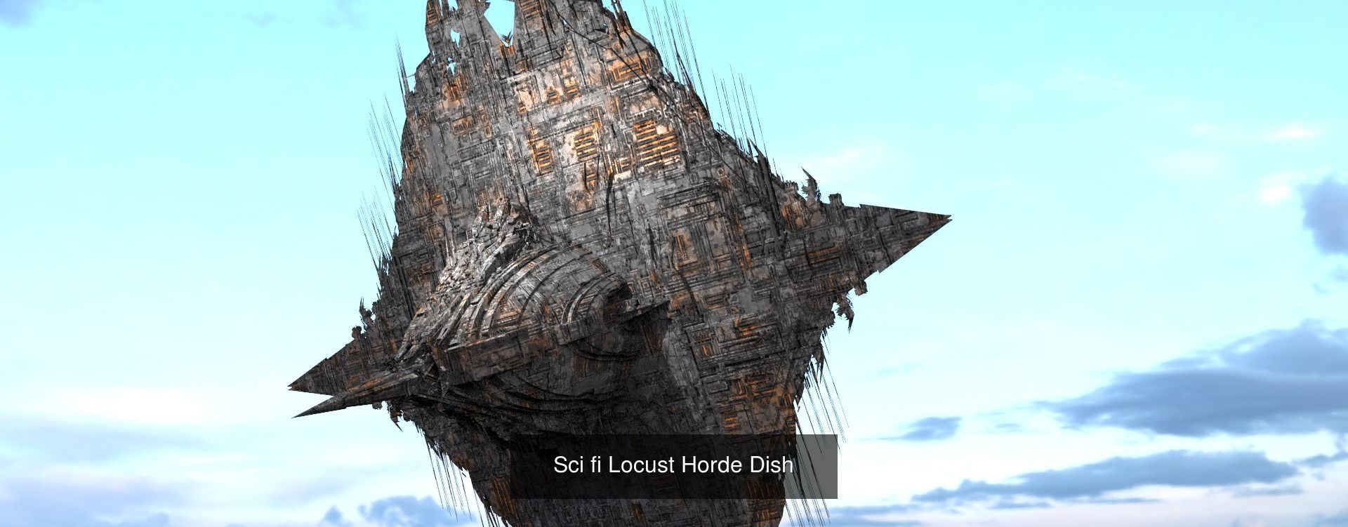 Sci fi Corporation towers 3D Model Collection_17