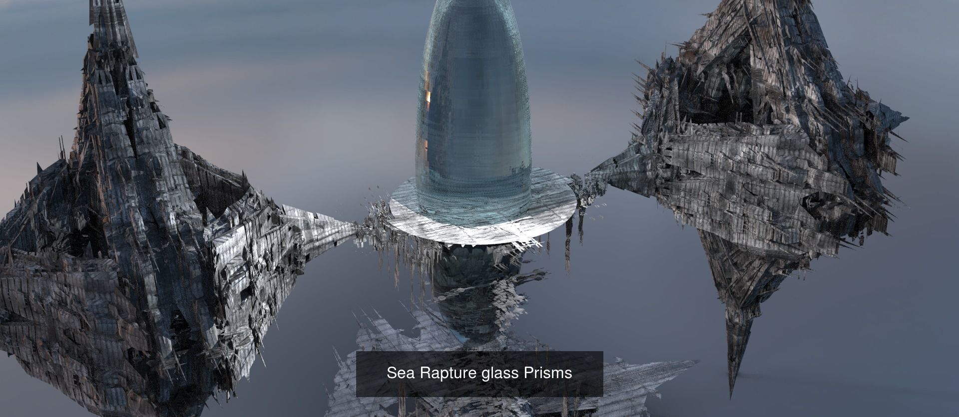 Sci fi Corporation towers 3D Model Collection_25