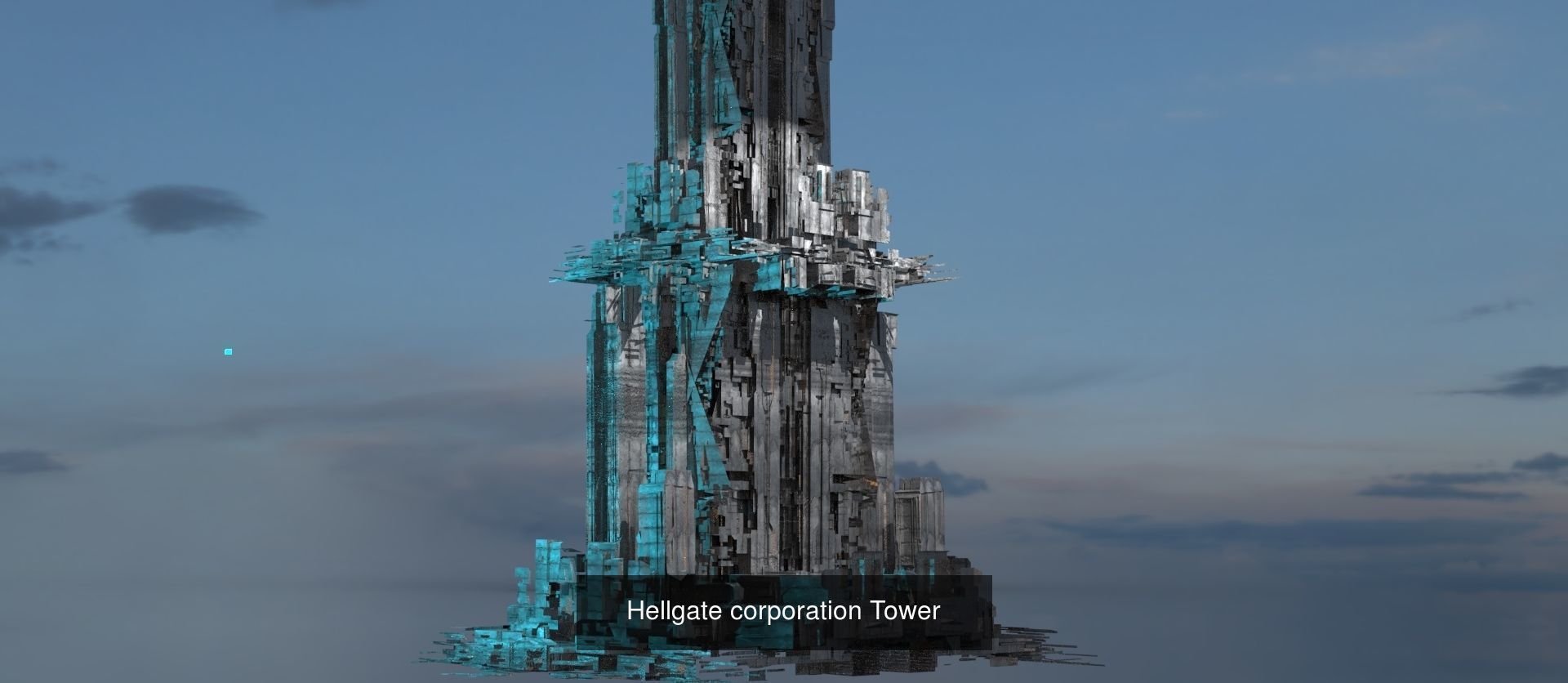 Sci fi Corporation towers 3D Model Collection_28