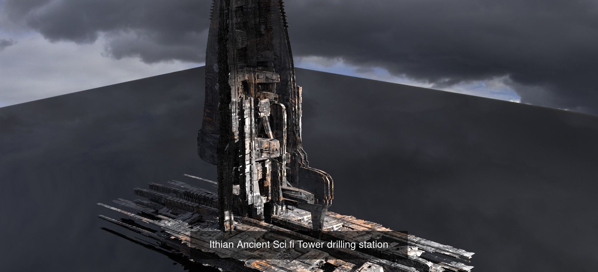 Sci fi Corporation towers 3D Model Collection_31