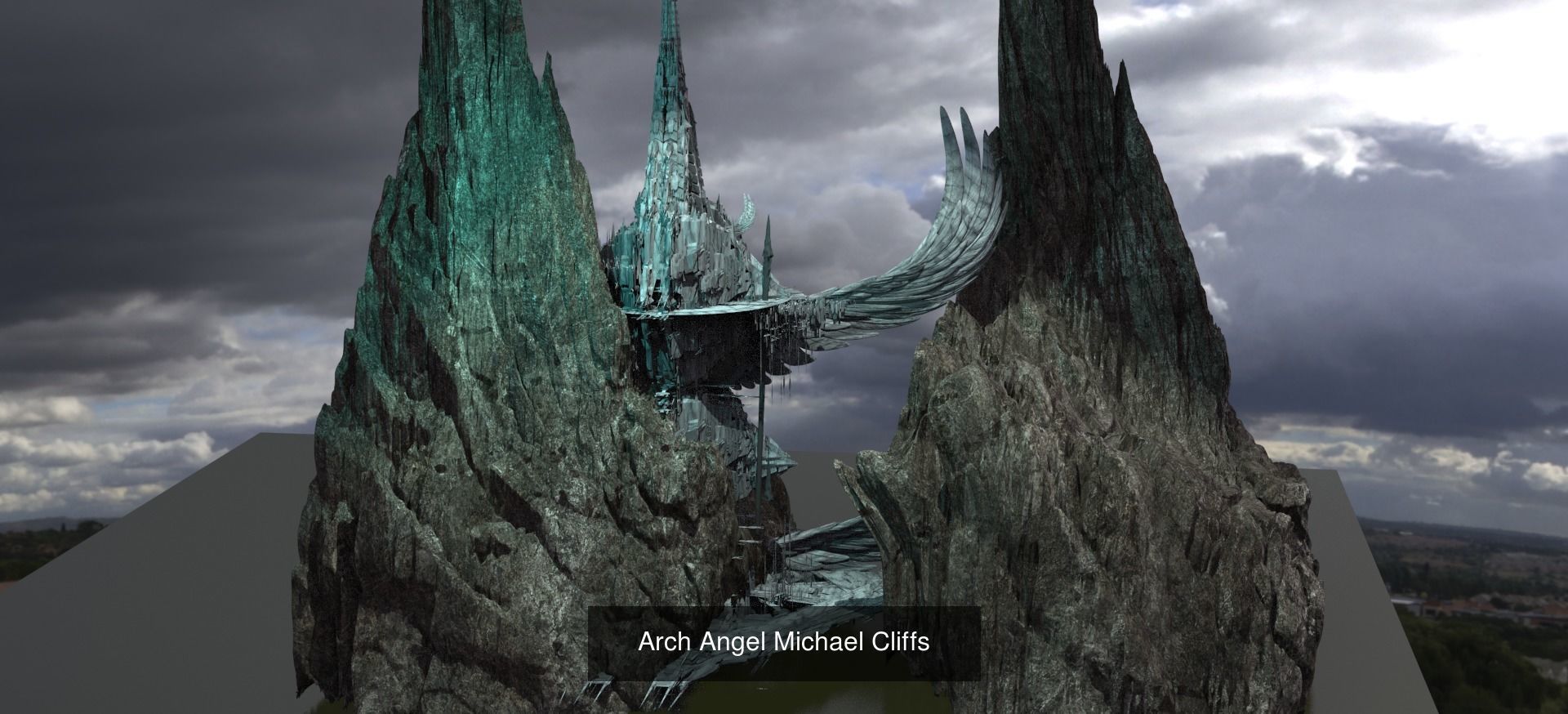 Sci fi Corporation towers 3D Model Collection_29