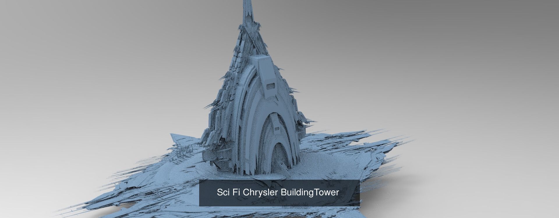 Sci fi Corporation towers 3D Model Collection_18