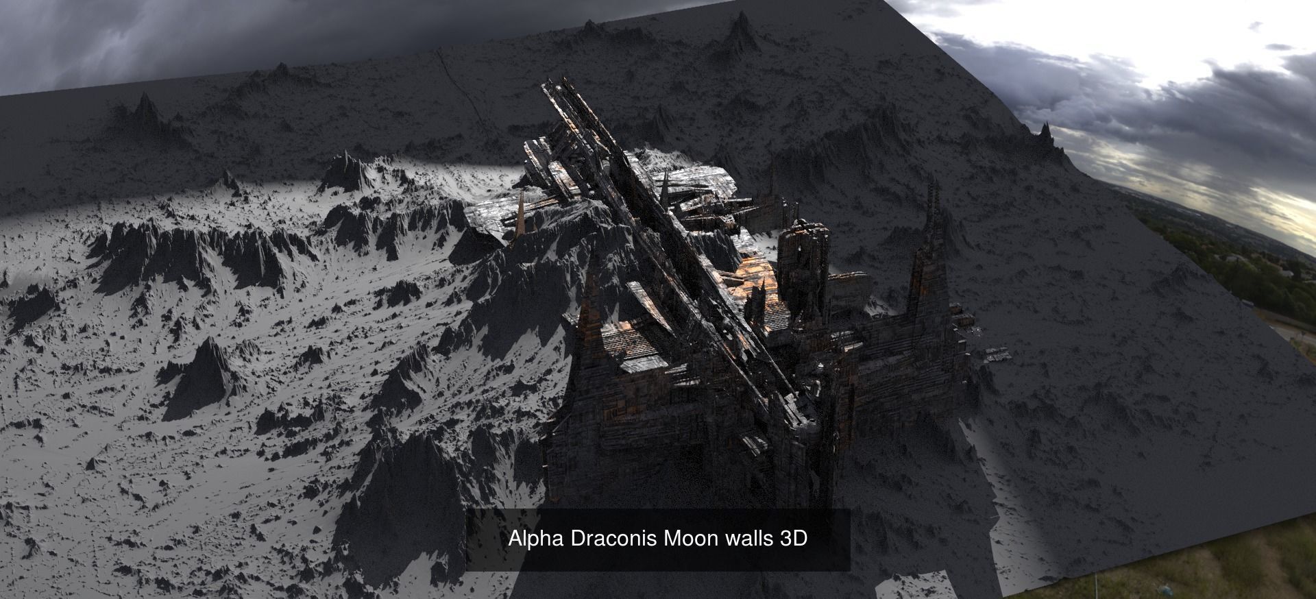 Sci fi Corporation towers 3D Model Collection_34