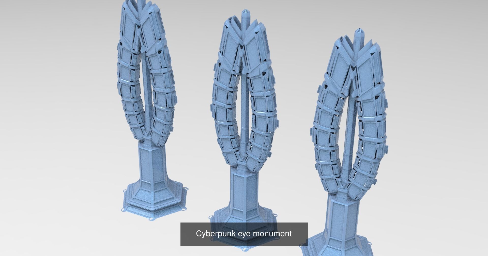 Sci fi Corporation towers 3D Model Collection_8