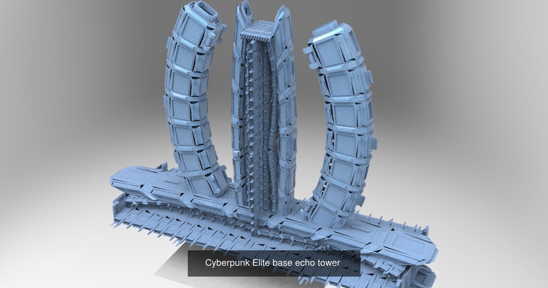 Sci fi Corporation towers 3D Model Collection_11