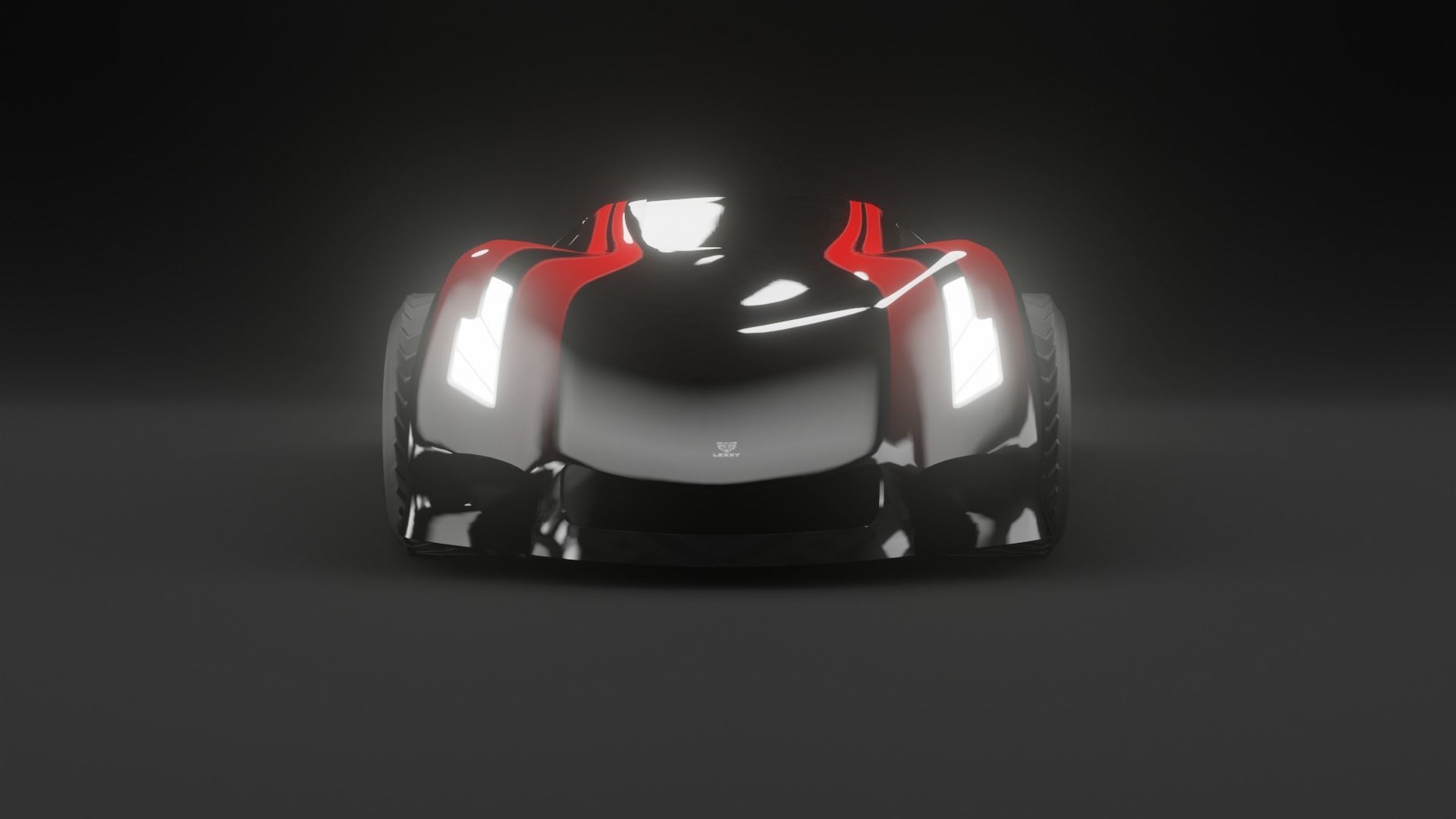 concept car Free low-poly 3D model_1