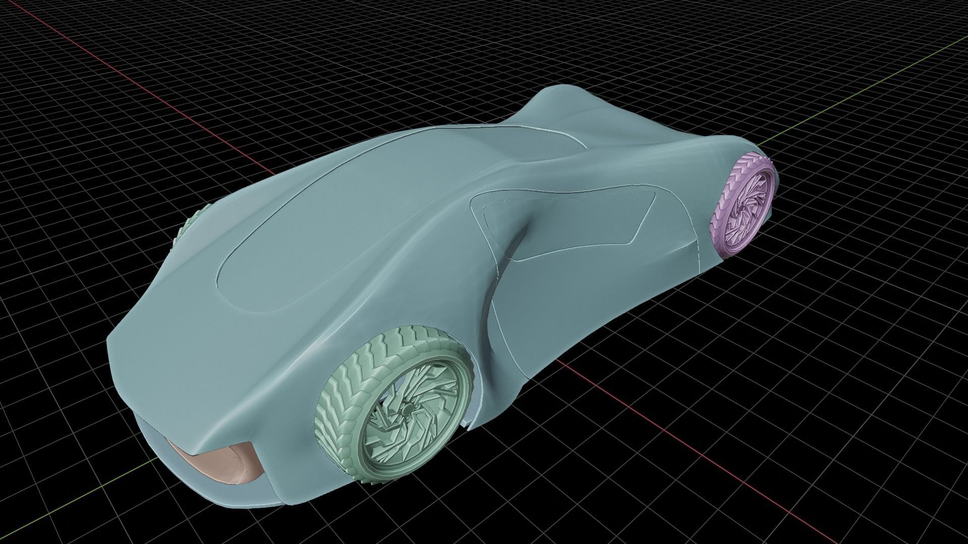concept car Free low-poly 3D model_10