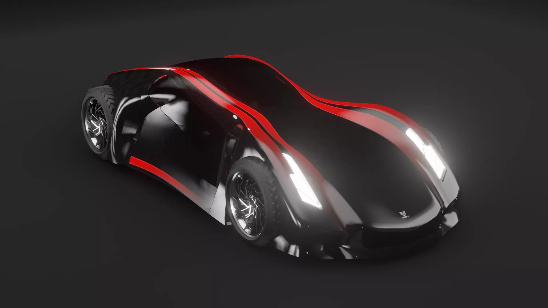 concept car Free low-poly 3D model_0