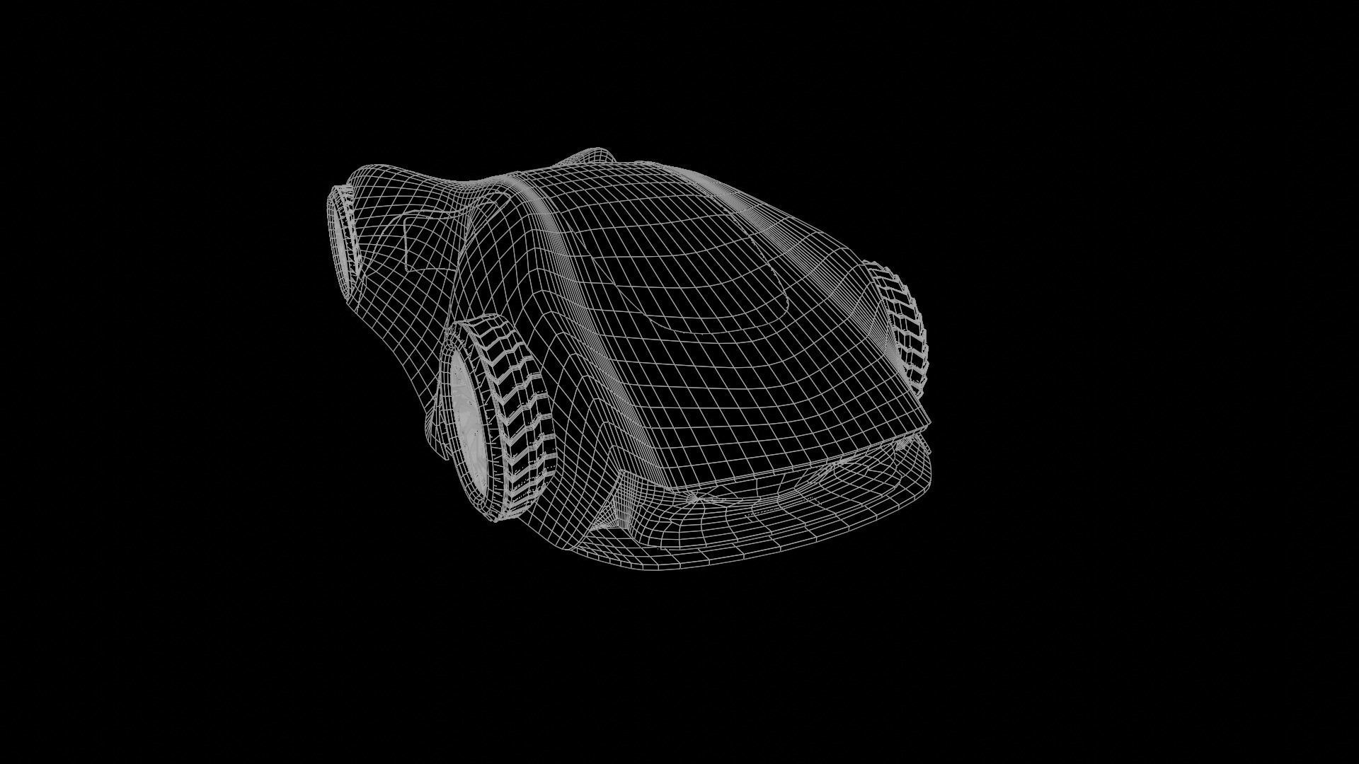 concept car Free low-poly 3D model_7