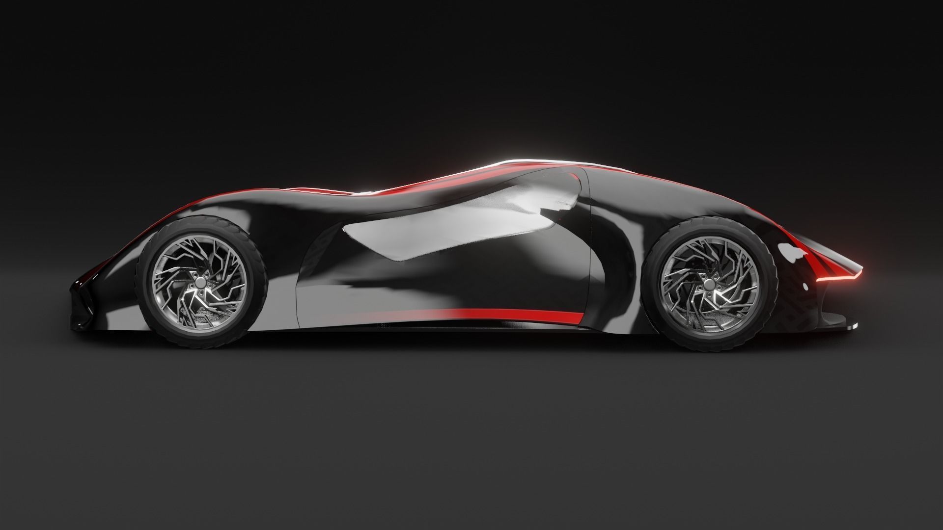 concept car Free low-poly 3D model_4