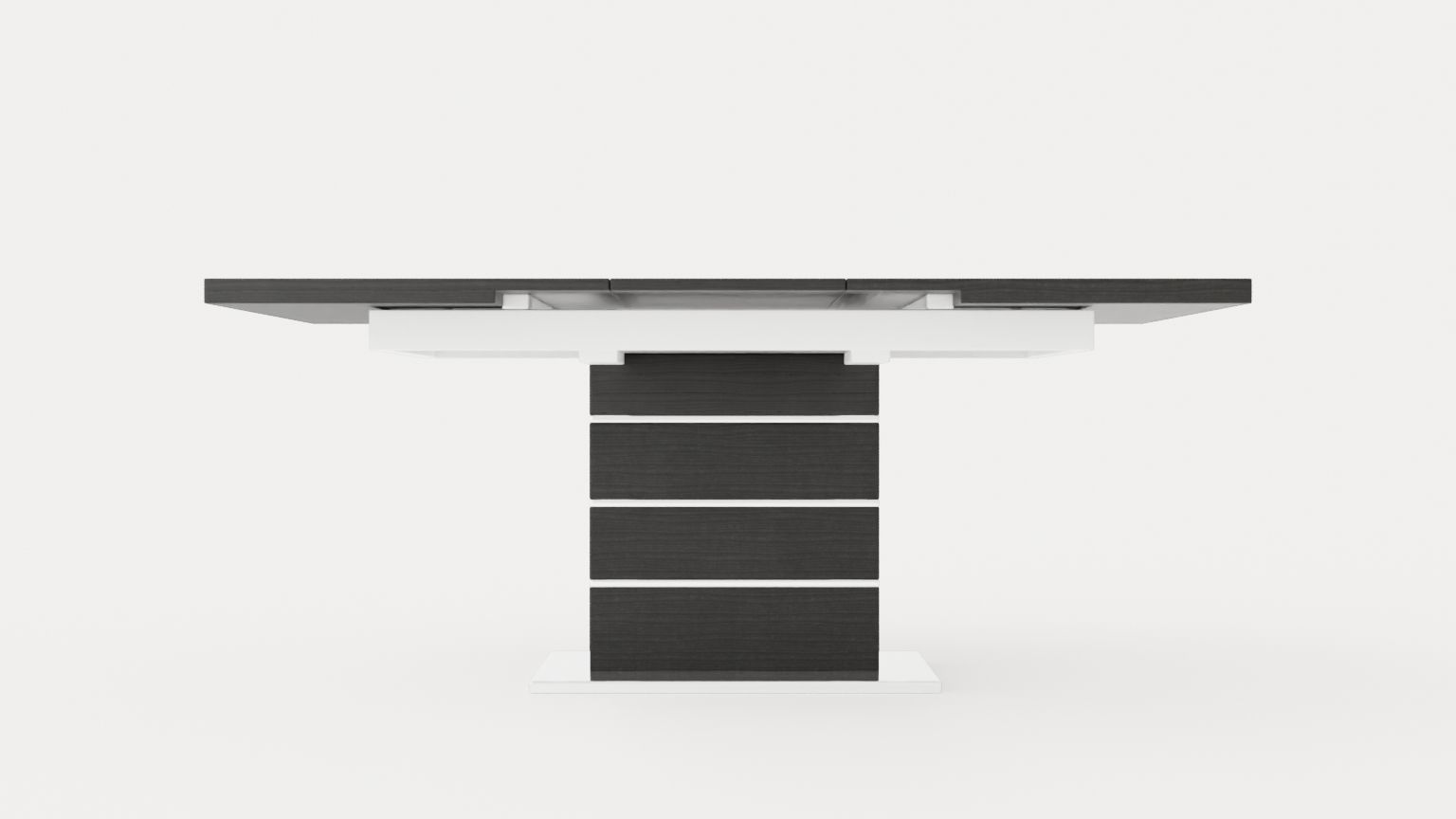 Macahan Extensionable Dining Table 140 Cm Low-poly 3D model_4