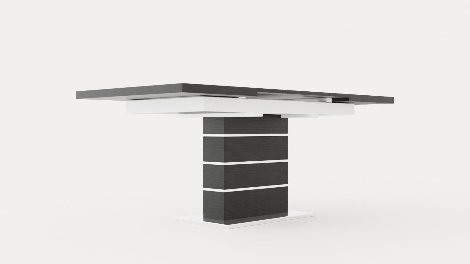 Macahan Extensionable Dining Table 140 Cm Low-poly 3D model_1