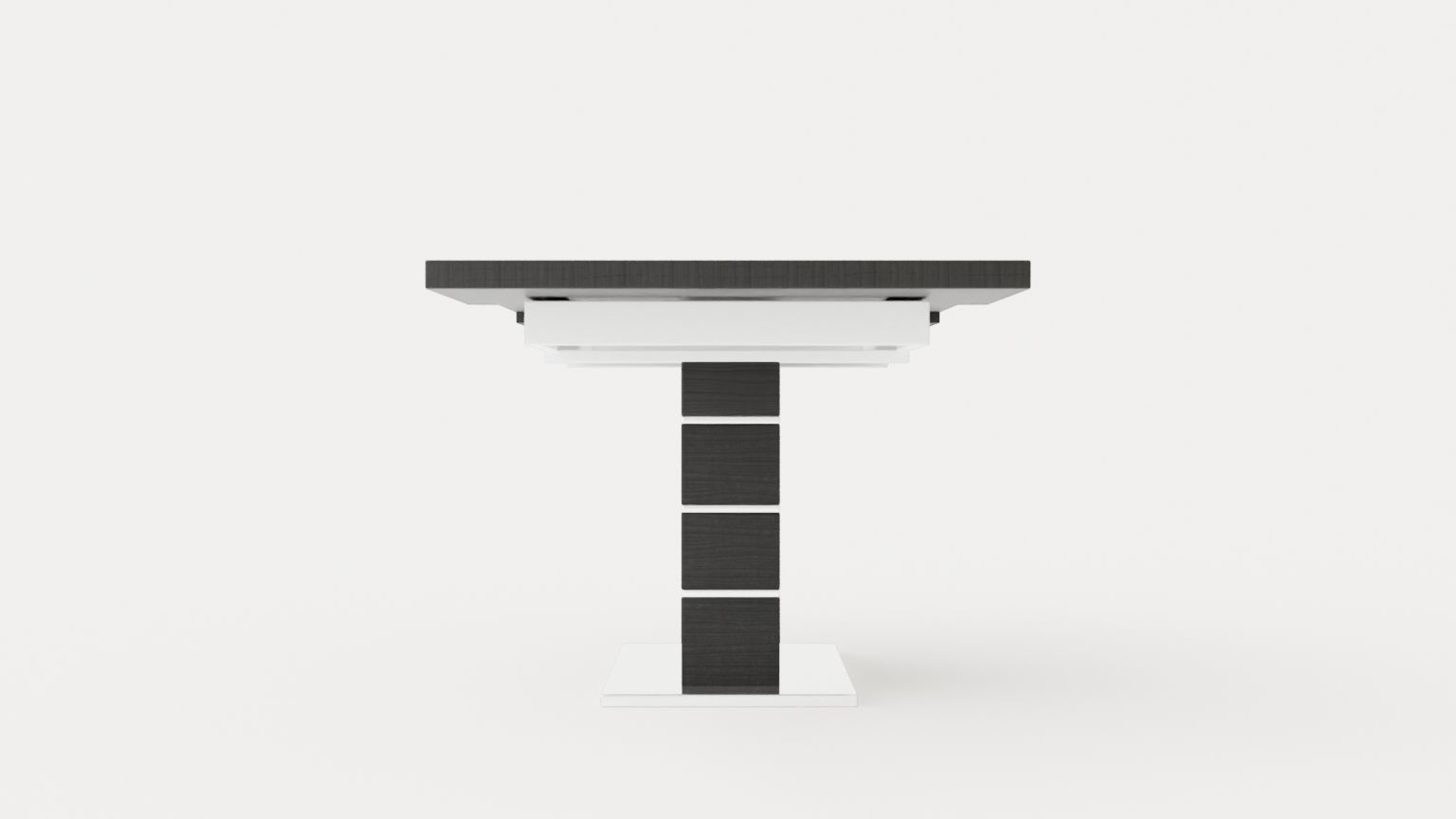 Macahan Extensionable Dining Table 140 Cm Low-poly 3D model_2