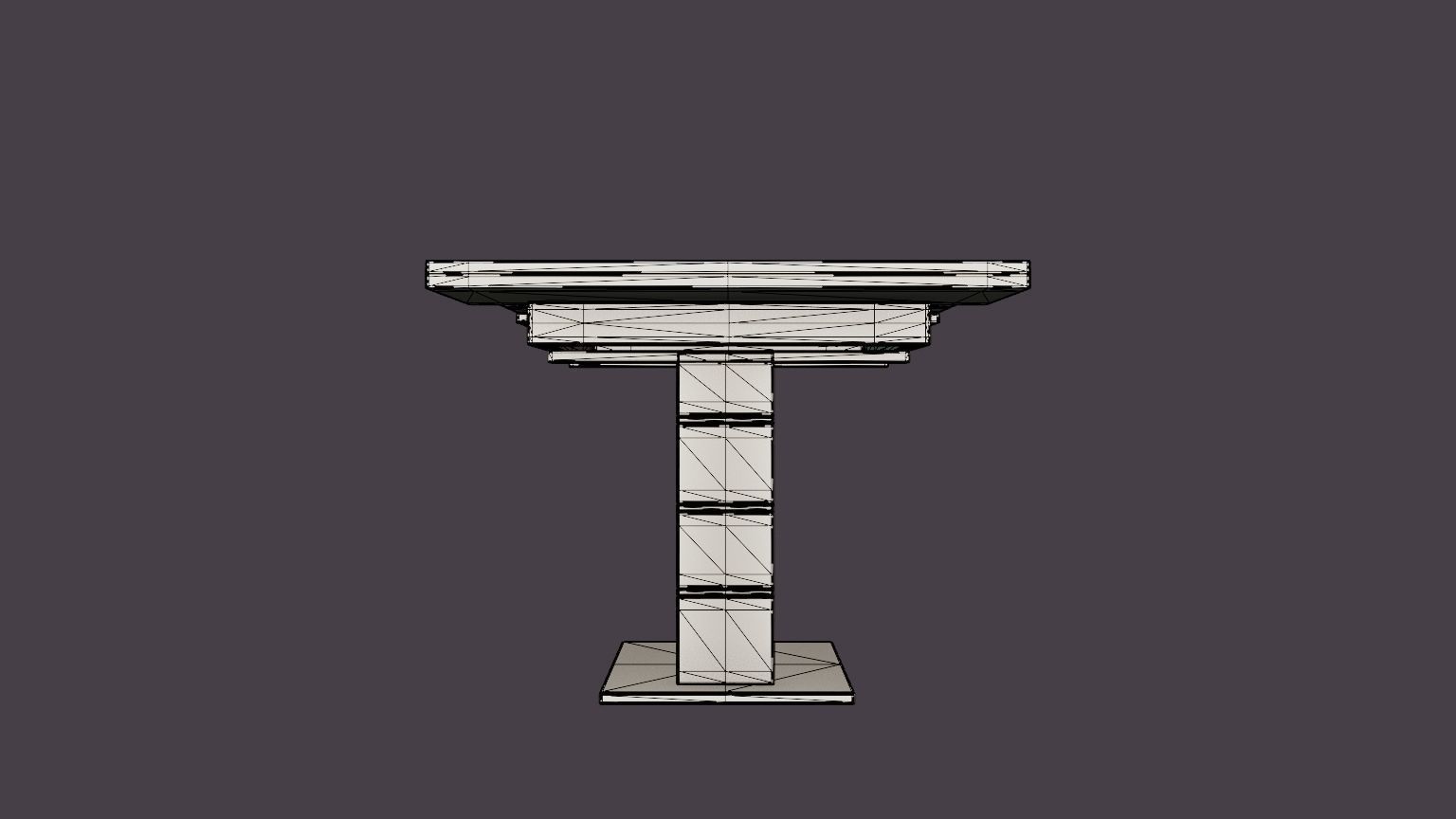 Macahan Extensionable Dining Table 140 Cm Low-poly 3D model_7