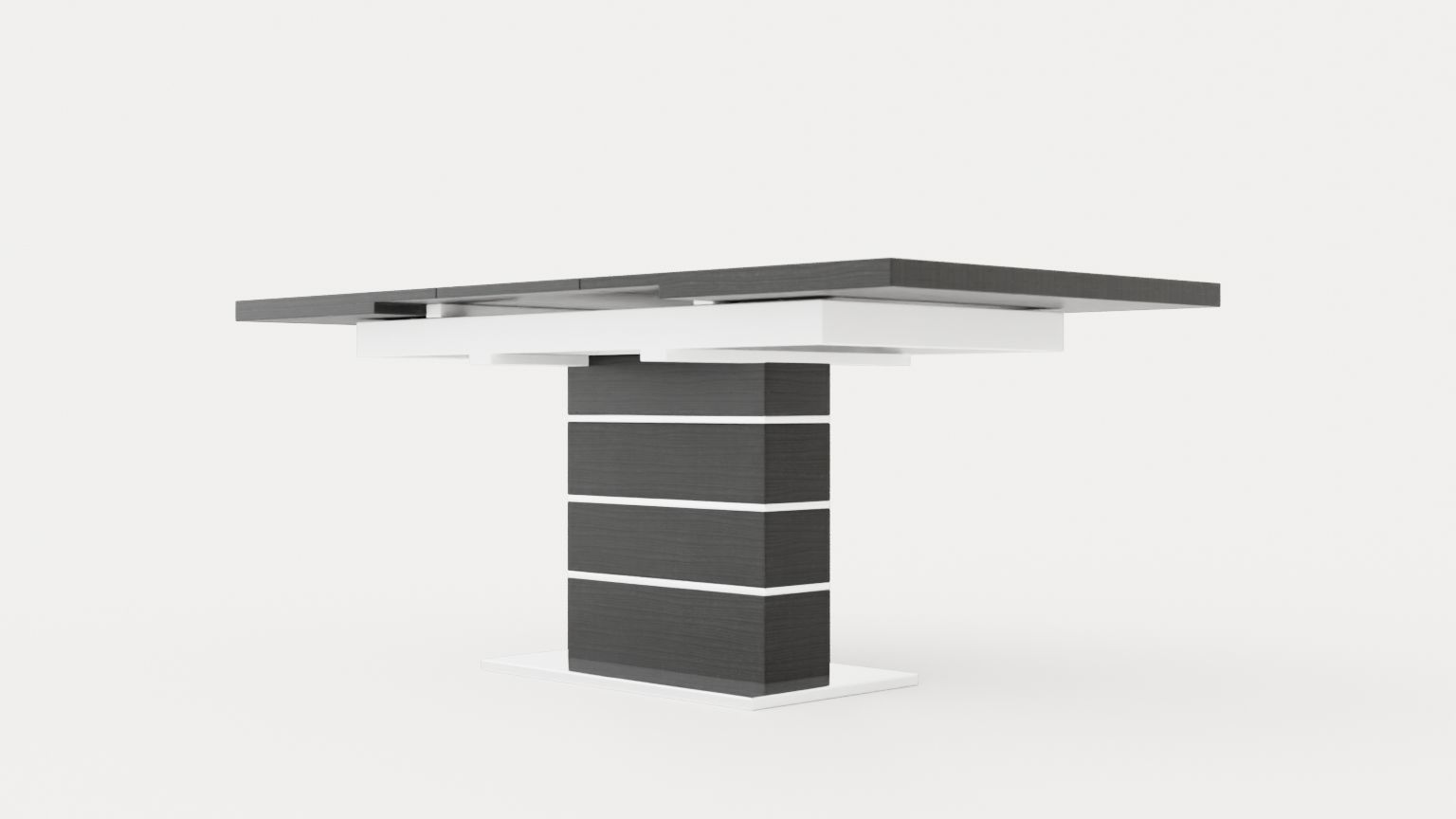 Macahan Extensionable Dining Table 140 Cm Low-poly 3D model_3