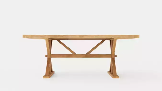 Lyon Dining Table 200x100 Cm Vintage Nature