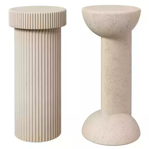 West Elm Monti and Fluted drink tables