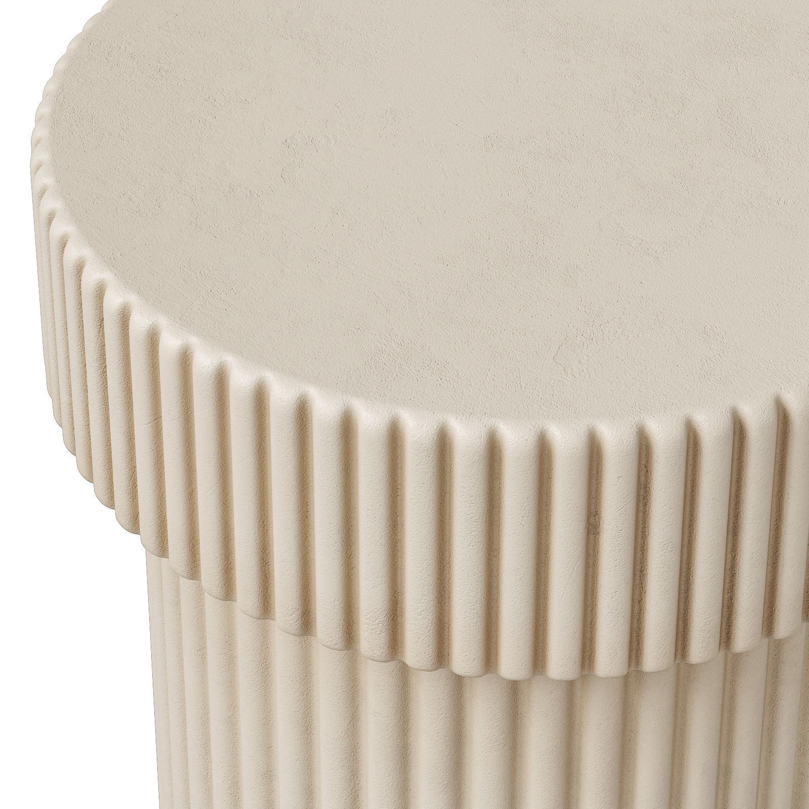 West Elm Monti and Fluted drink tables 3D model_4