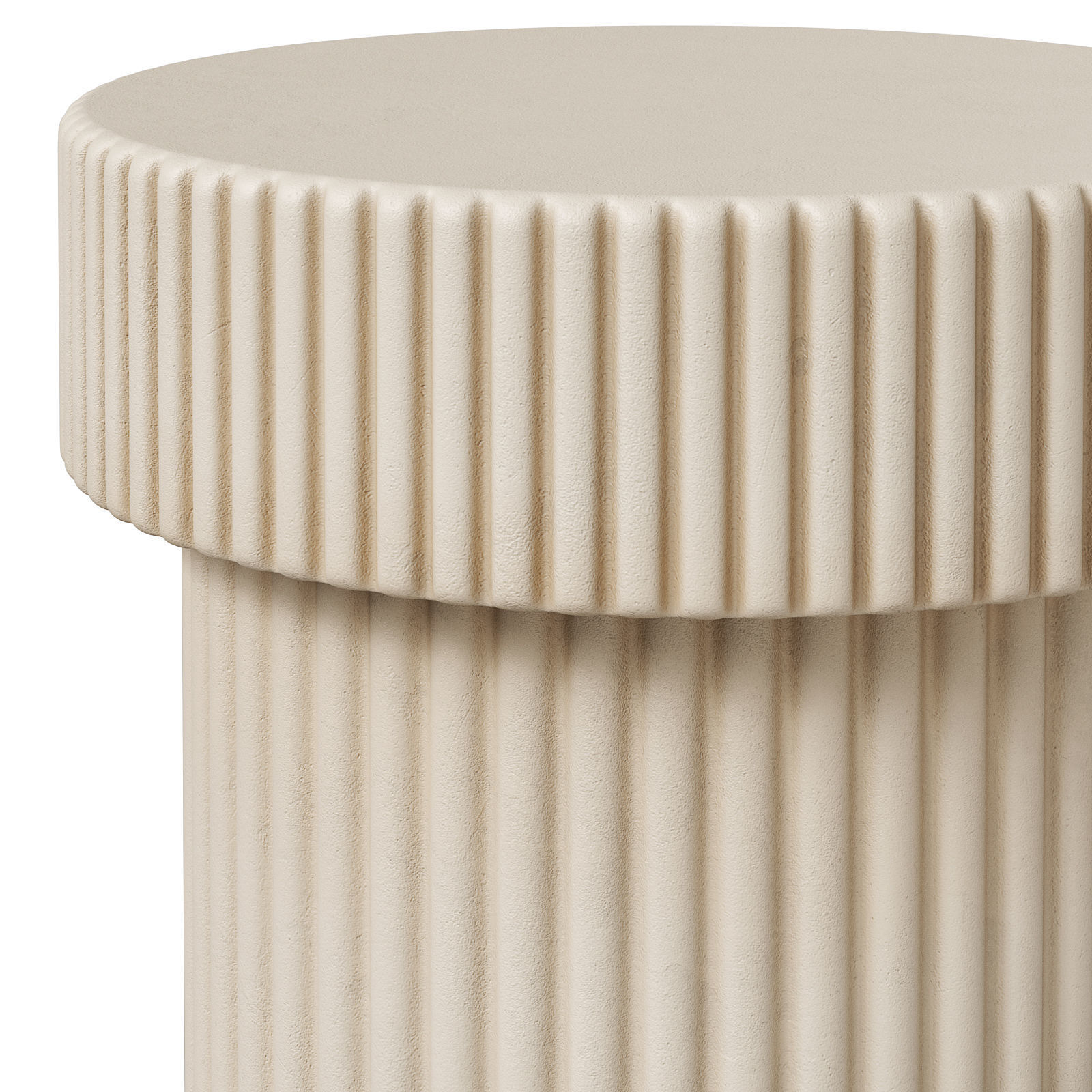 West Elm Monti and Fluted drink tables 3D model_5