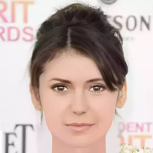 Nina Dobrev Head - No Hair - Low poly head for game Low-poly 3D model