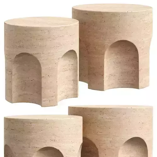 Restoration Hardware Volta Carved round tables