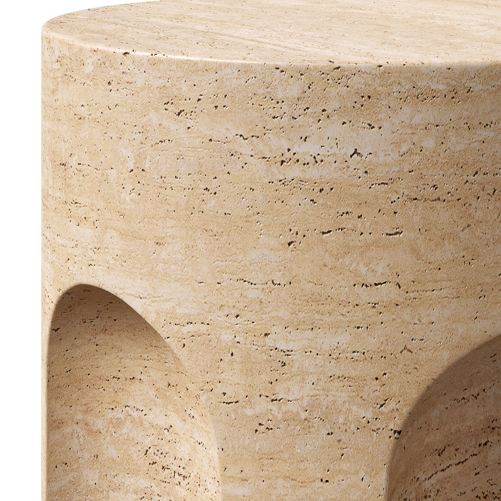 Restoration Hardware Volta Carved round tables 3D model_5