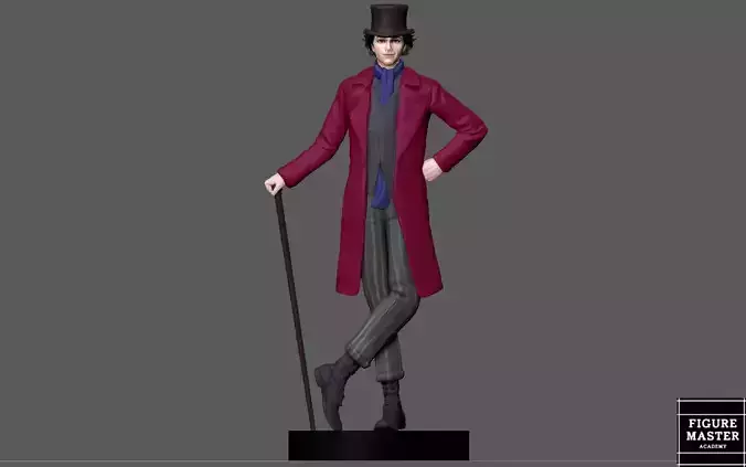 WILLY WONKA timothee chalamet CHARACTER 3D PRINT 3D print model