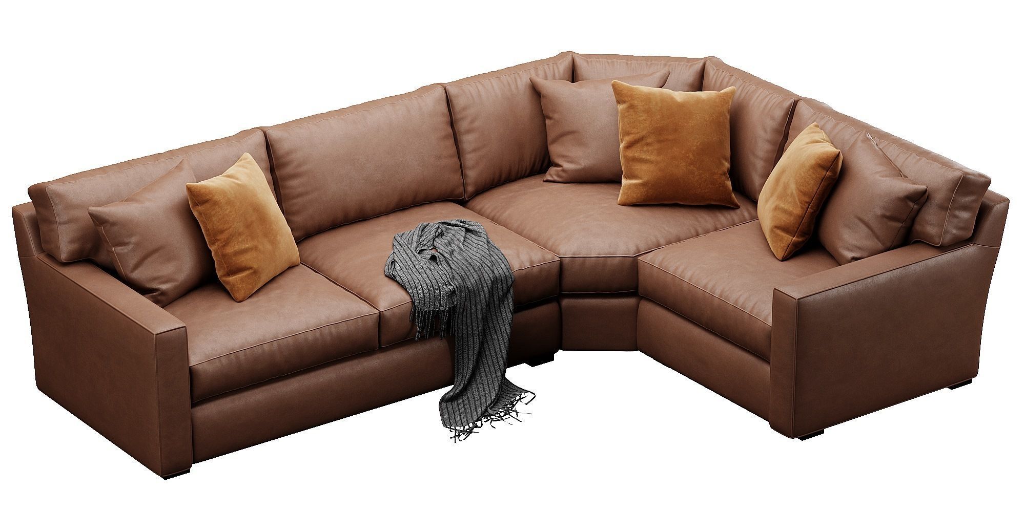 Crate and Barrel Axis sofa 3D model_10