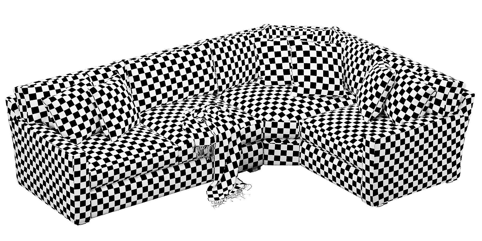 Crate and Barrel Axis sofa 3D model_17