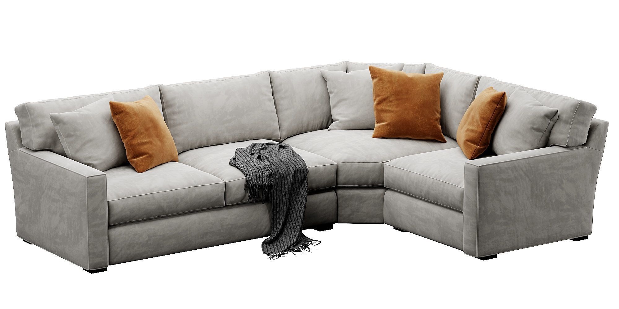 Crate and Barrel Axis sofa 3D model_15