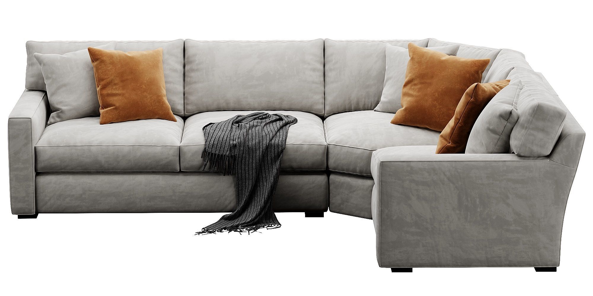 Crate and Barrel Axis sofa 3D model_8