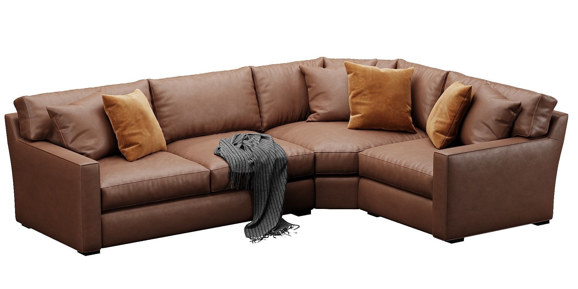 Crate and Barrel Axis sofa 3D model_14