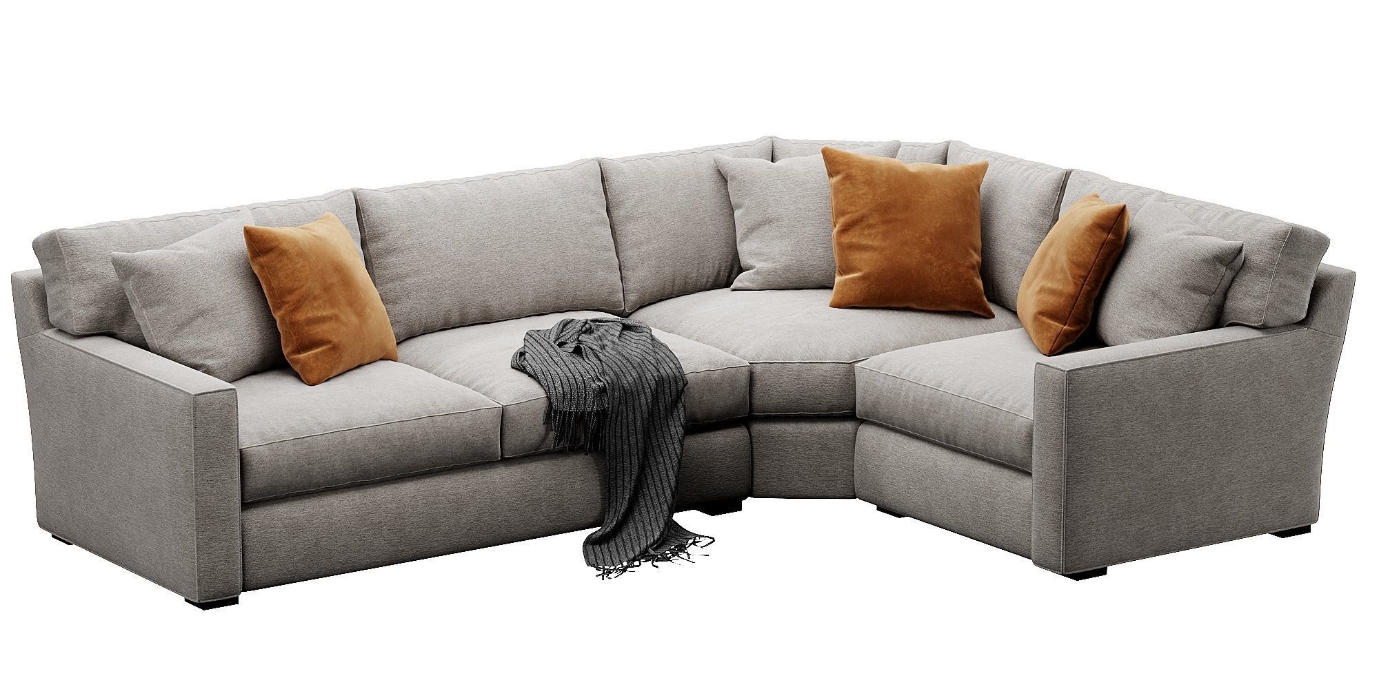 Crate and Barrel Axis sofa 3D model_13