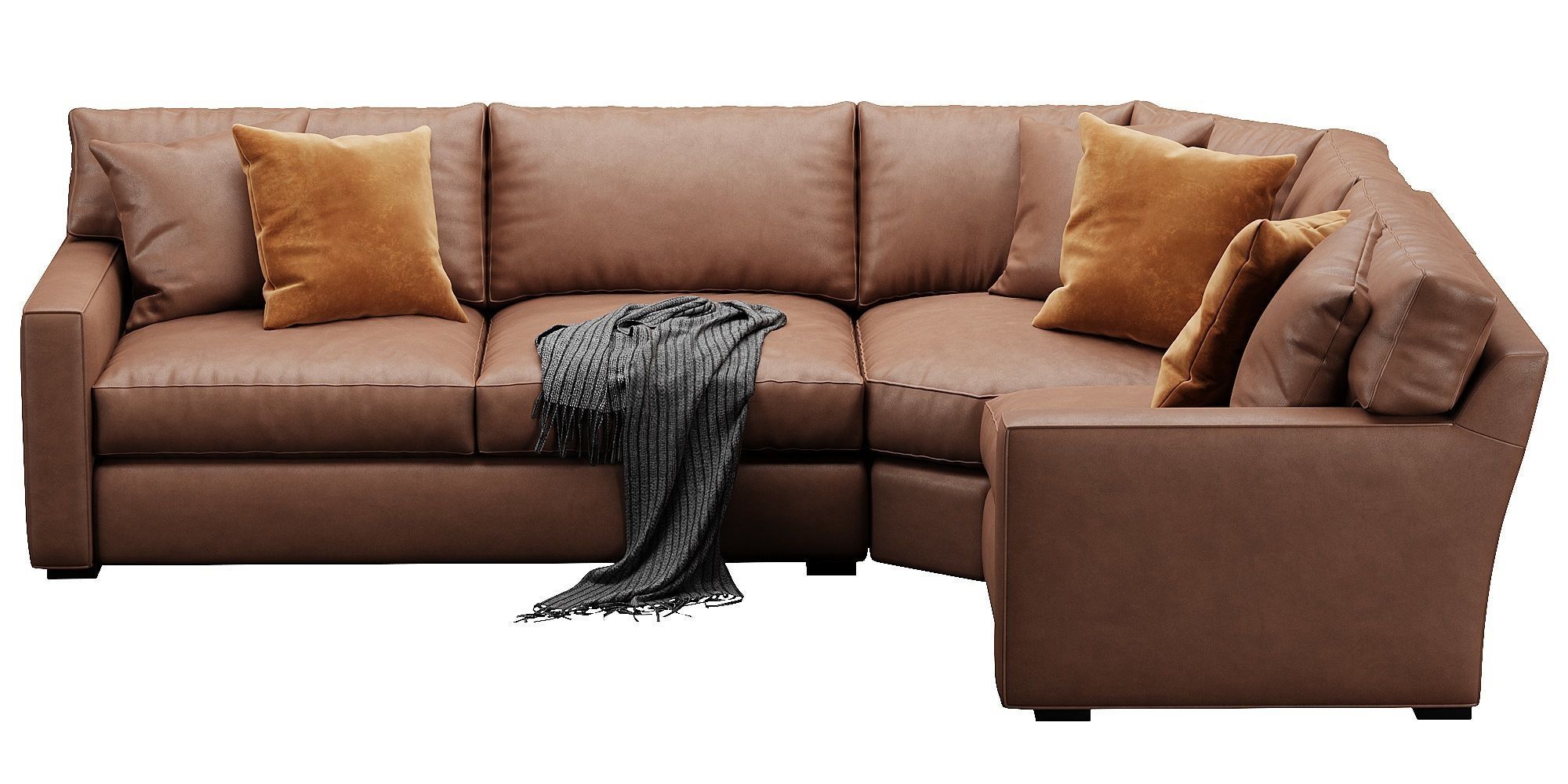 Crate and Barrel Axis sofa 3D model_7