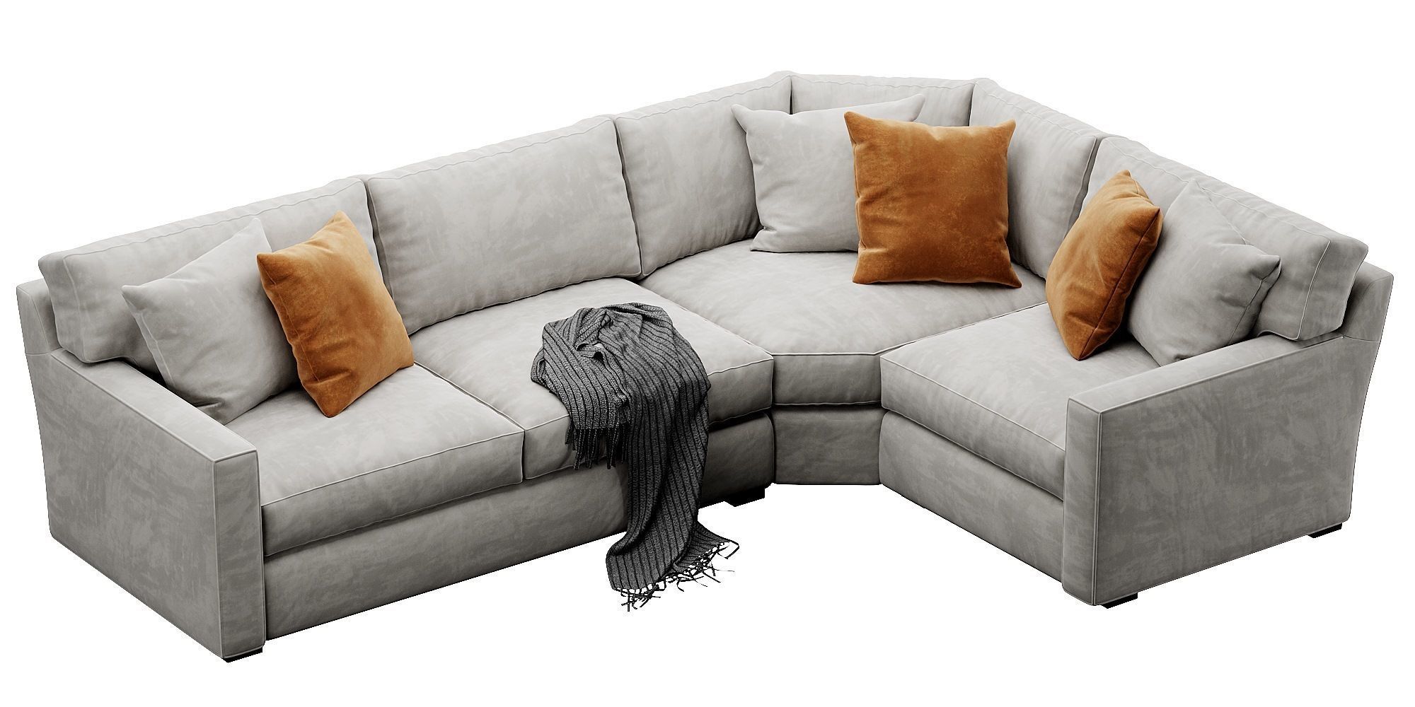 Crate and Barrel Axis sofa 3D model_11