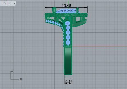 Pear Halo Ring 3373 3D print model_6